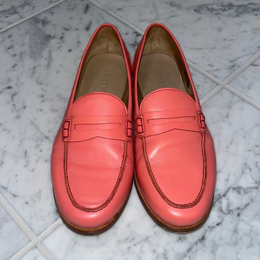 J. Crew Coral Loafers